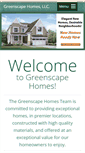 Mobile Screenshot of greenscapehomes.com