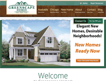 Tablet Screenshot of greenscapehomes.com